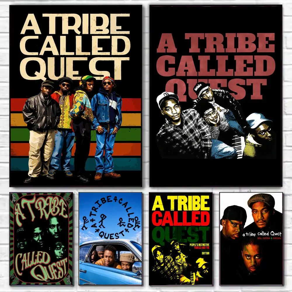 A Tribe C-Called Quest Band Classic Vintage Poster HD Art Decorative Wall Art Waterproof Home Décor Gift