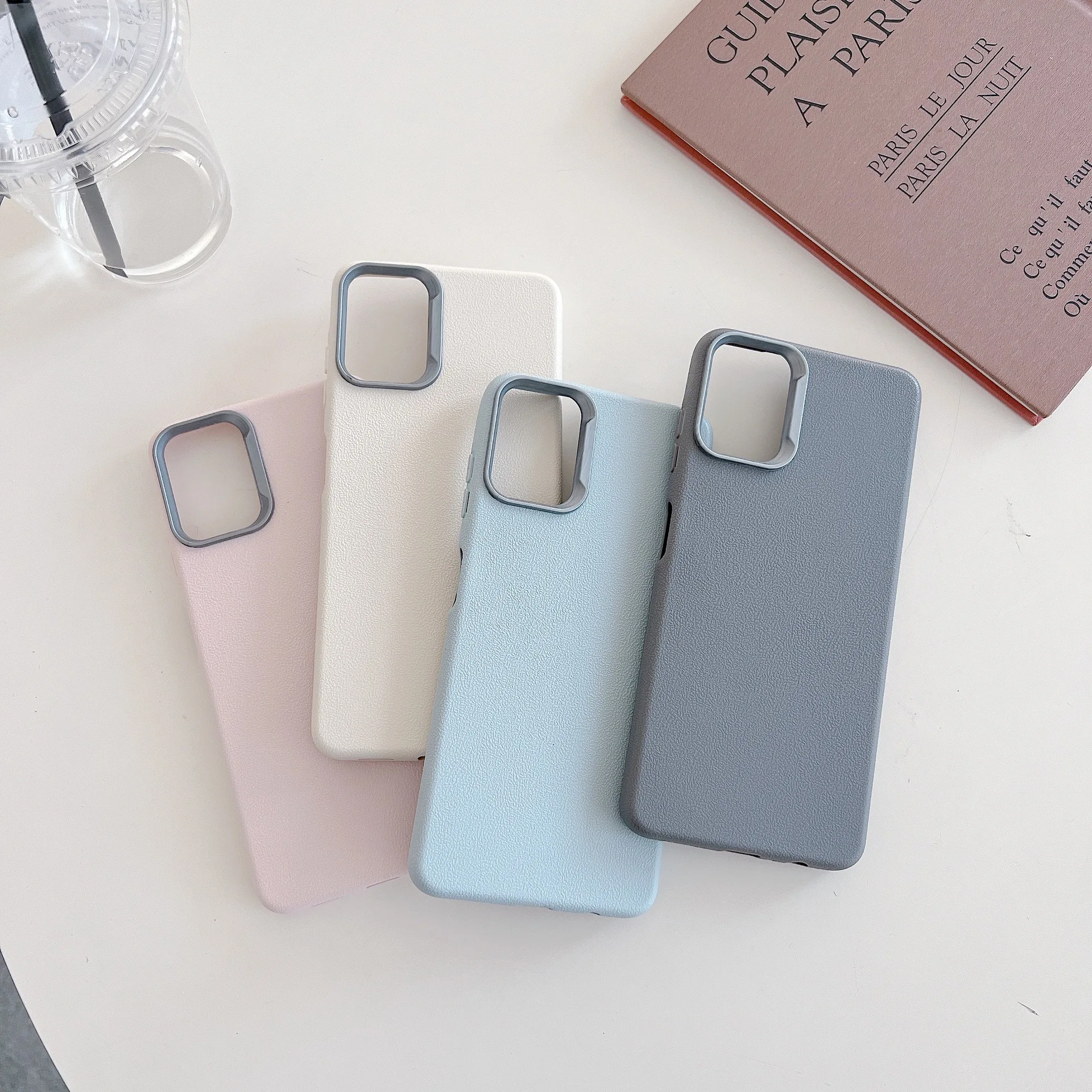 Für Galaxy S26 Leder-Muster Handyhülle, Einfarbige Rutschfeste A17, A36 TPU Handy-Schutzhülle – Detail 8