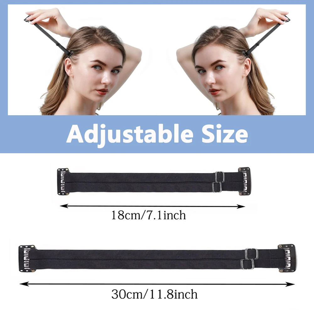 Single/Double Face Lift Band With Clip Hair Holder Facial Anti-Wrinkle Stretching Strap For Lift Up Eyes Invisible Elastic Belt