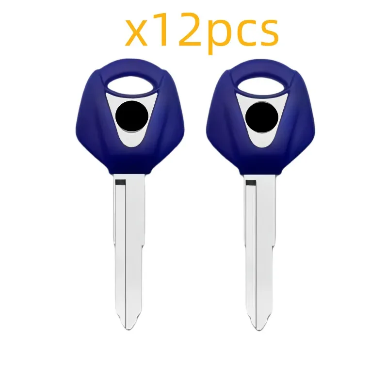 

12 штук пустых ключей для мотоциклов, необработанные ключи, подходящие для Yamaha YZF FJR XJR 1300 Mt09 Mt07 XJ6 TMax FZ8 R3 R6 FZ1 FZ4 FZ6 Xt660