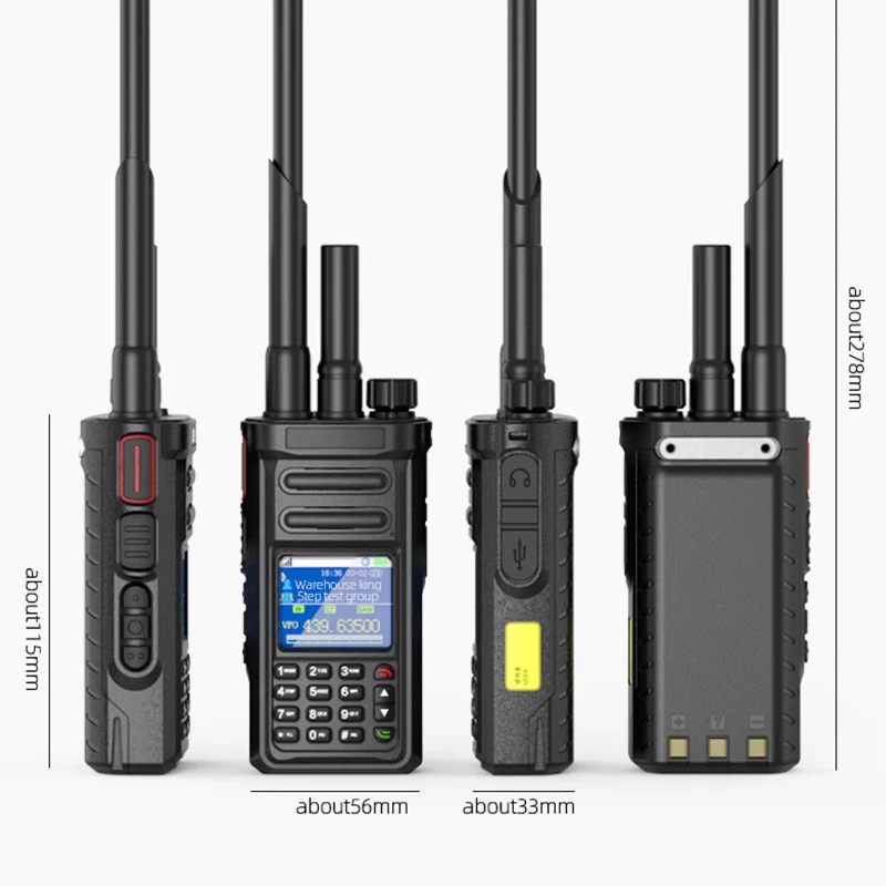 YYHC-Global free 4G LTE smartphone analog network dual-mode remote 5000km to 2-way radio walkie-talkies