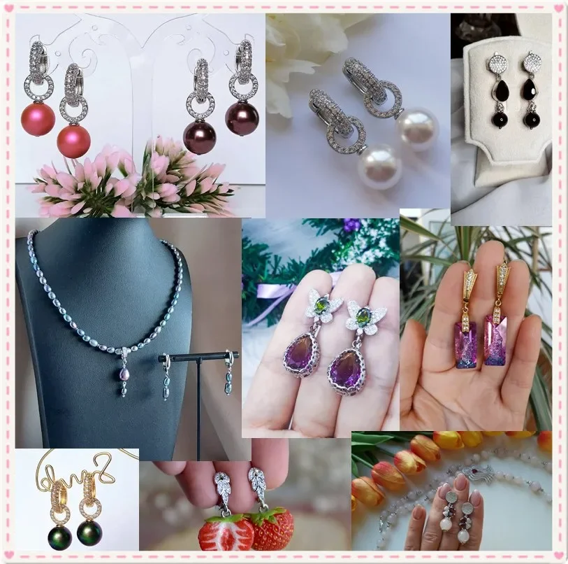 Accesorios de joyería para mujer, aretes de Metal, sin níquel, Color antioxidante, cierre de ganchos, hechos a mano, 30 unidades por lote