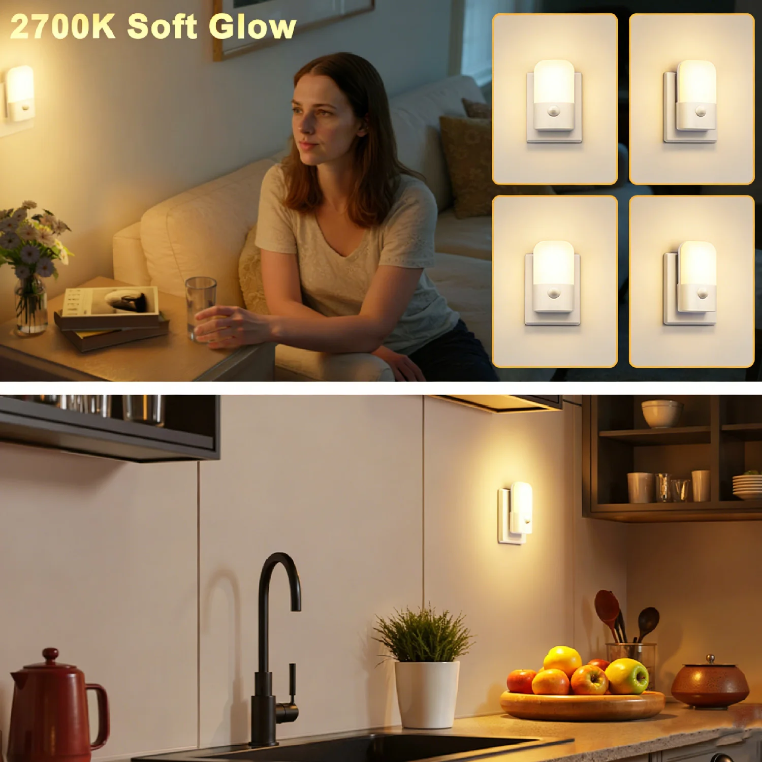 Adjustable Plug-In Dusk-to-Dawn Night Light 4
