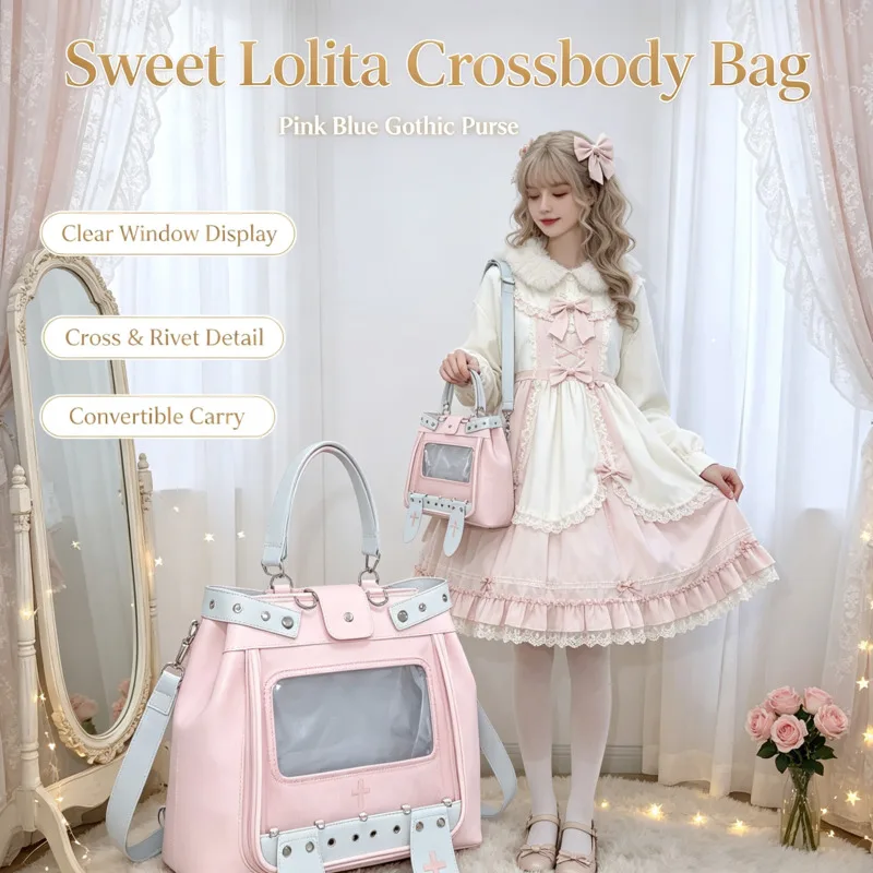 JK Itabag Backpacks 20cm Transparent Plush Doll Holder Shoulder Crossbody Badge Display Concert Fan Backpack Cute Daily Bag New