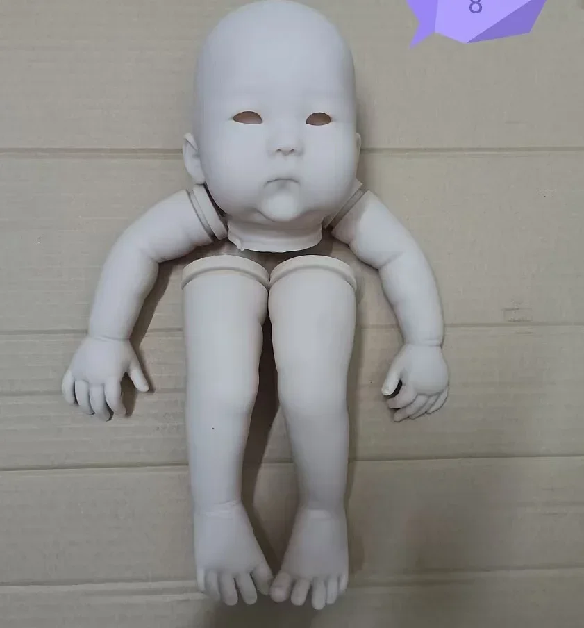 20inch Unfinished Unpainted Reborn Doll Kit An Ming Asian Baby Cute DIY Doll Parts