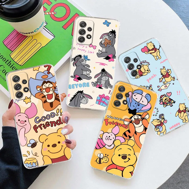 

Clear Case For Samsung Galaxy A57 A37 A56 5G A36 Cases A55 A54 A35 A26 A07 A17 A16 A06 A34 A15 Cover Winnie Pooh Eeyore Friends