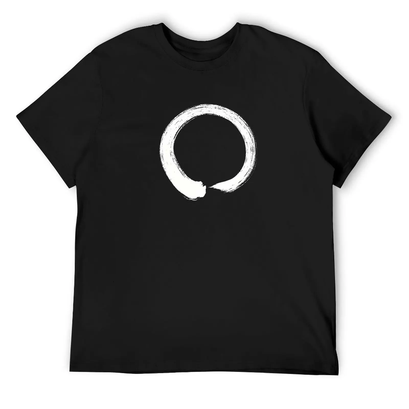 

Enso Calligraphy White on Black \t T-Shirt anime figures Funny t-shirts anime t shirts mens clothing