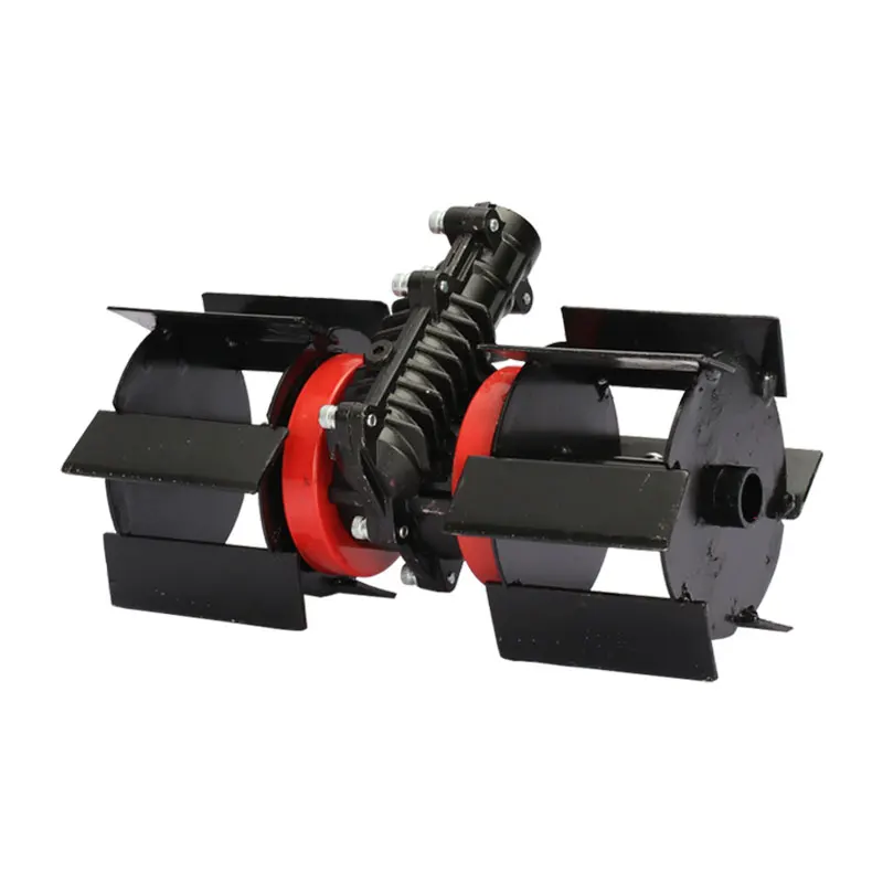 Multifunction Gear Box Head Lawn Mower Blade Work Head Loosen Soil Weeding Ditching Wheel GrassTrimmer Brush Cutter Cultivator