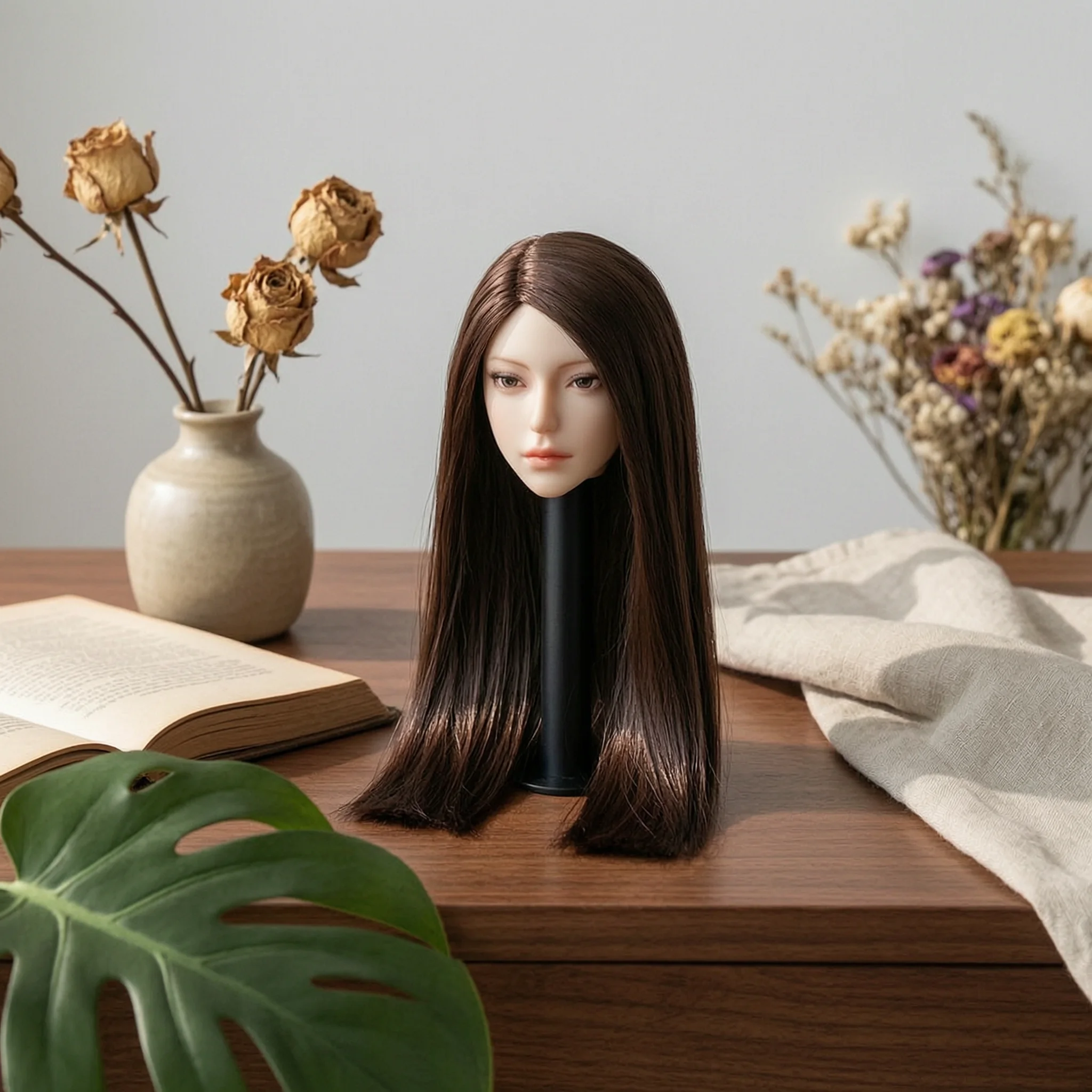 

Standalone Head Piece Rooted Hair Female Sculpt 1 6 Scale Accessory for Hobbyists and Collectors Projects