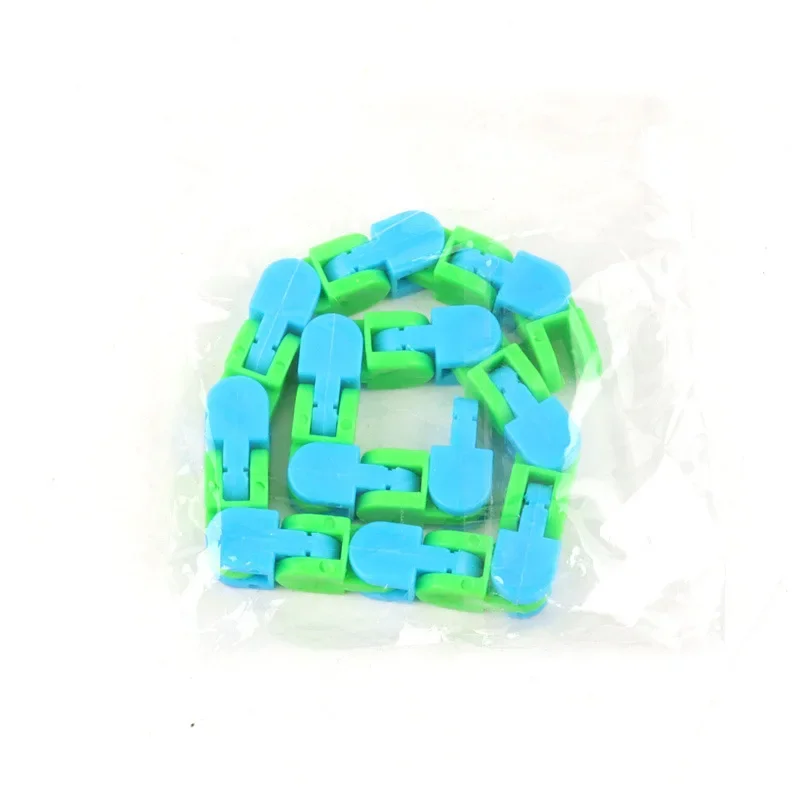 1Pc Wacky Tracks Snap En Klik Fidget Speelgoed Kids Autisme Snake Puzzels Classic Sensory Speelgoed