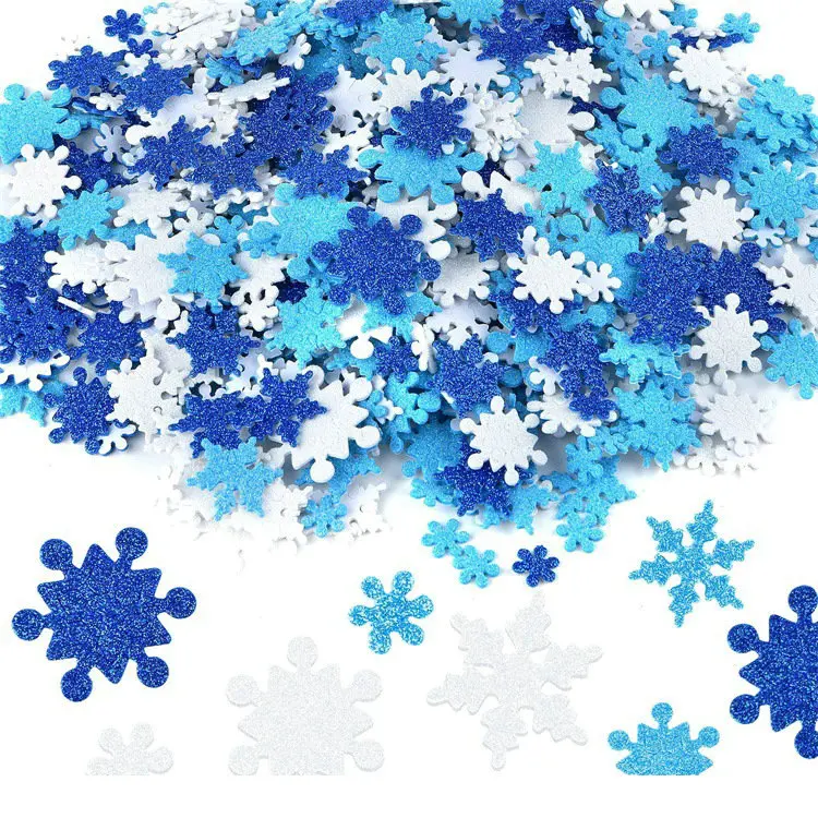 1 Túi/lô. Pha Long Lanh Hoa Tuyết Cây Giáng Sinh Xốp Dán Quà Giáng Handwork Trẻ Em Tự Làm Đồ Chơi Đầu Học Tập Đồ Chơi Giáo Dục OEM