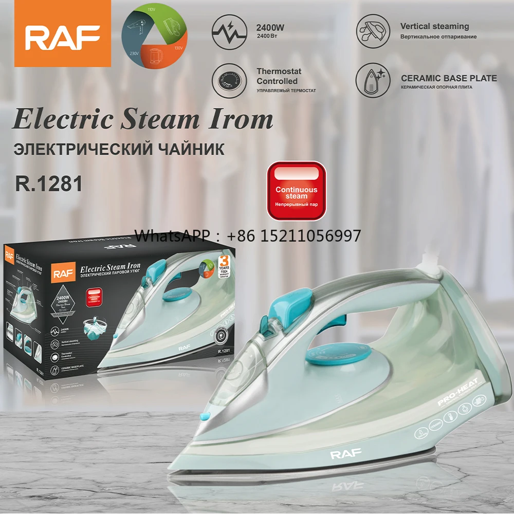 Soleplate Electric Cordless Steam Iron for Household Top quality Multi-function Handheld Professional Ceramic