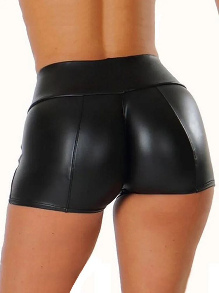 

High Waist Shorts For Women Summer Booty Shorts Korean Style Sexy Black Shorts High Waist Sports Sweatpants Leather Shorts