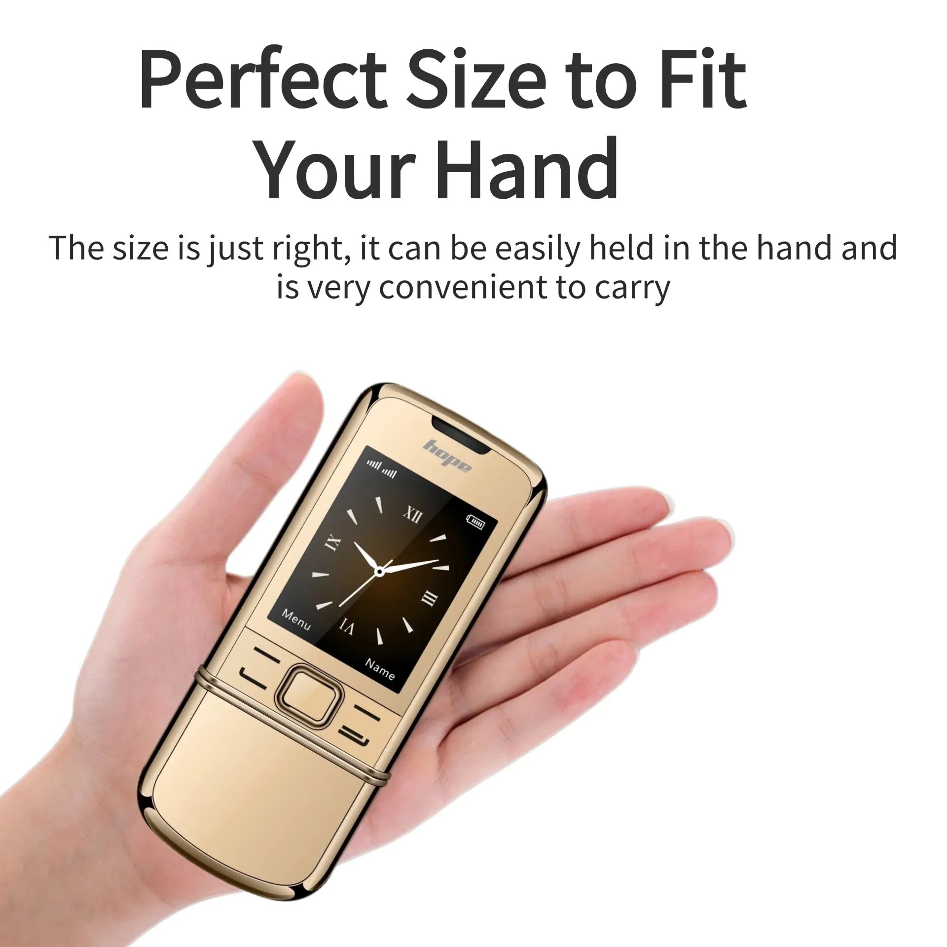 8800 Premium Vintage Classic Slider Senior Mobile Metal Body Magic Voice Dual SIM Blacklist Sturdy Large Button Feature Phone