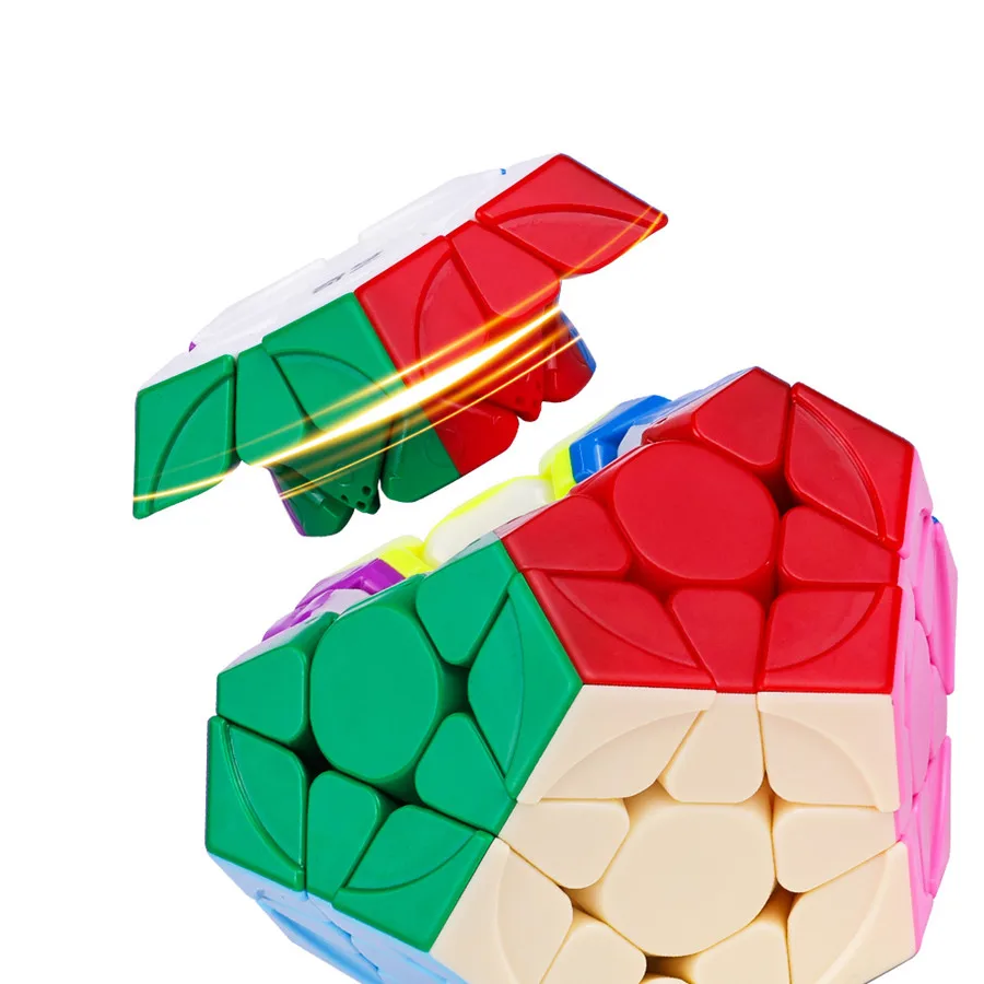 Qiyi QiHeng S2 Megaminx magnétique 3x3 Megaminx Cube de vitesse magique magnétique sans autocollant professionnel Cubo Magico Puzzle jouets