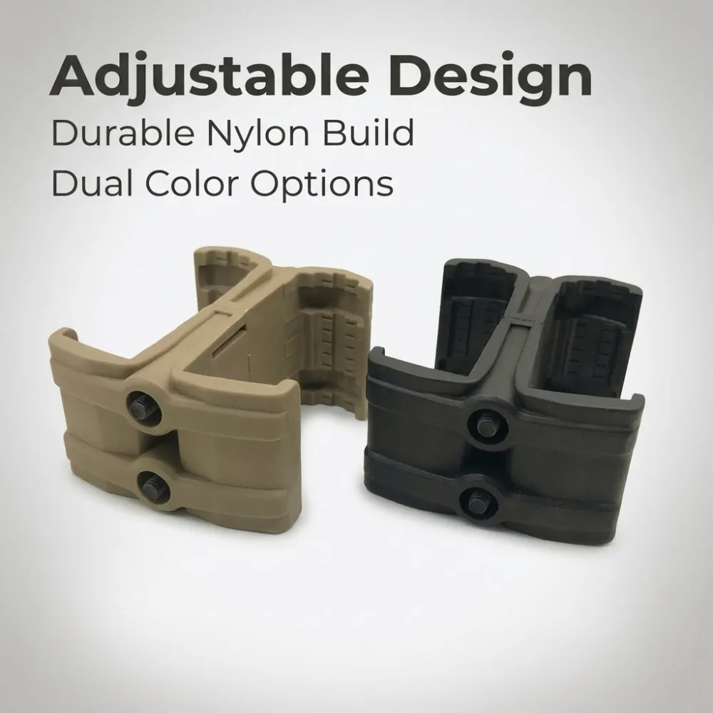 Adjustable Nylon Parallel Clip 5.56, Double Magazine M4, Parallelizer, Softball Hunting Accessories
