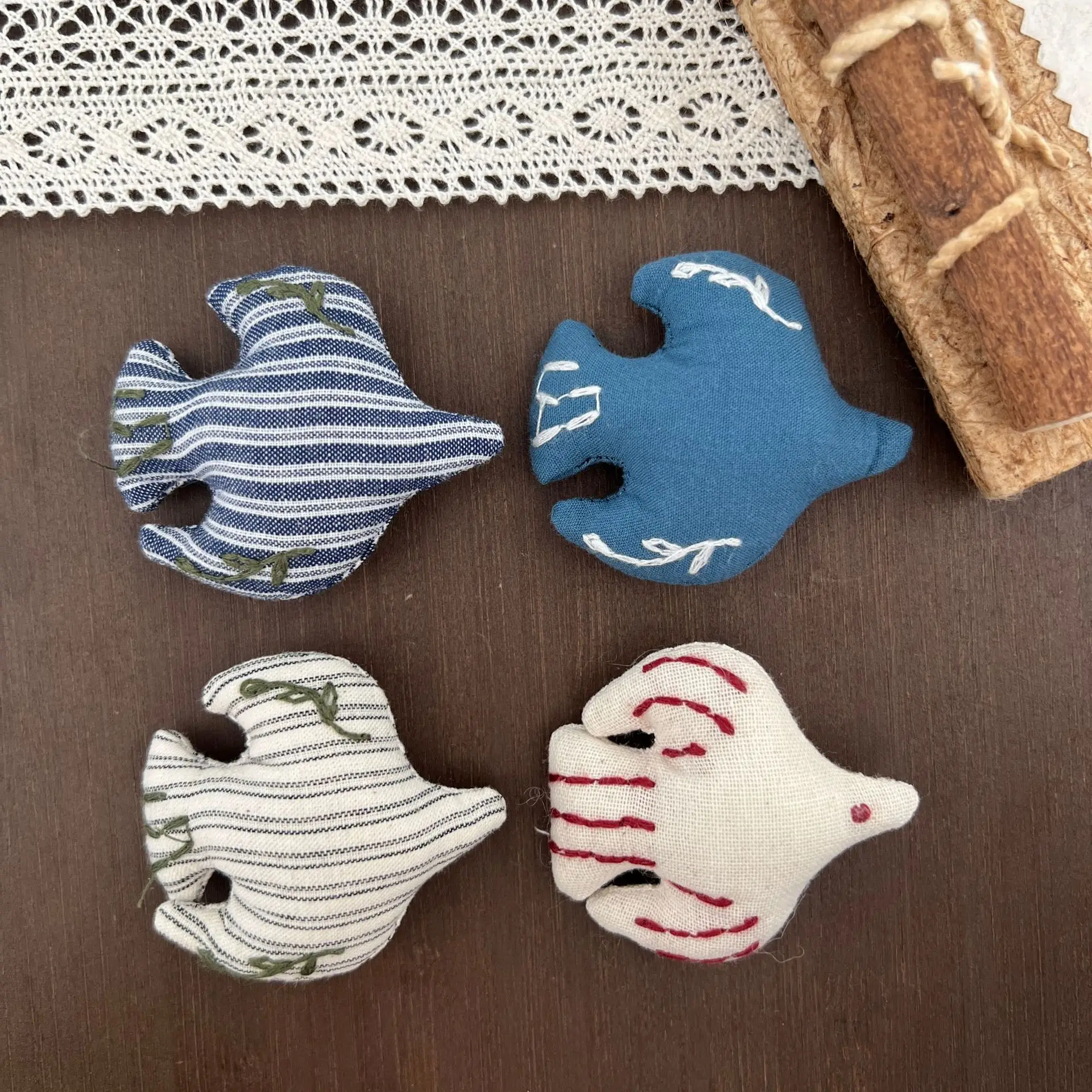Orest Style Fabric Bird Brooch for DIY Clothing Shoes Hat Bag Decoration Japanese Kids Accessory Soft