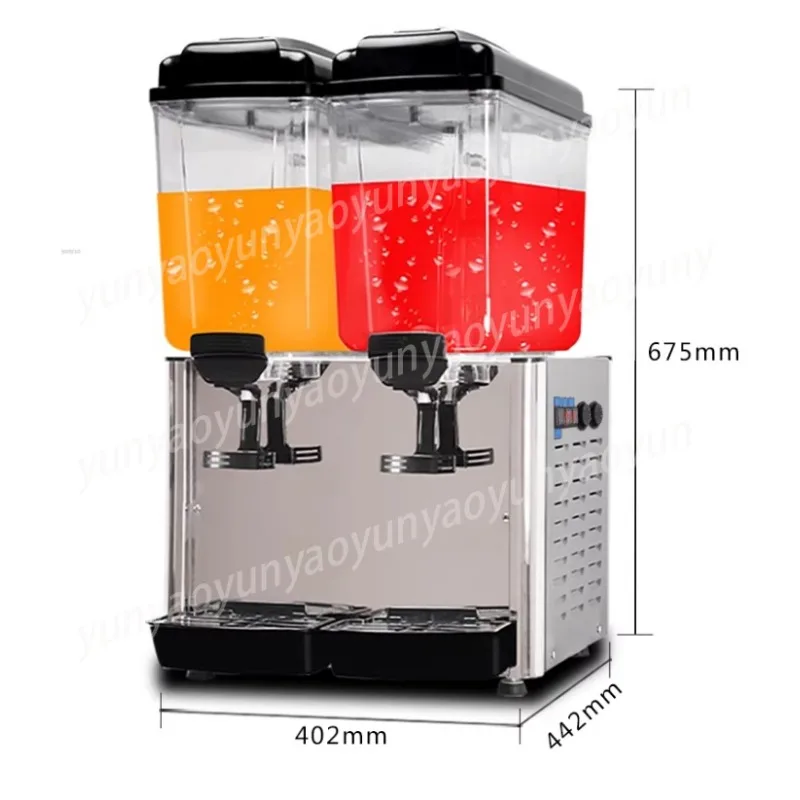 Máquina de Bebidas Quentes e Frias com Cilindro Duplo e Dupla Temperatura, Dispensador de Bebidas Self-Service para Uso Comercial e Doméstico