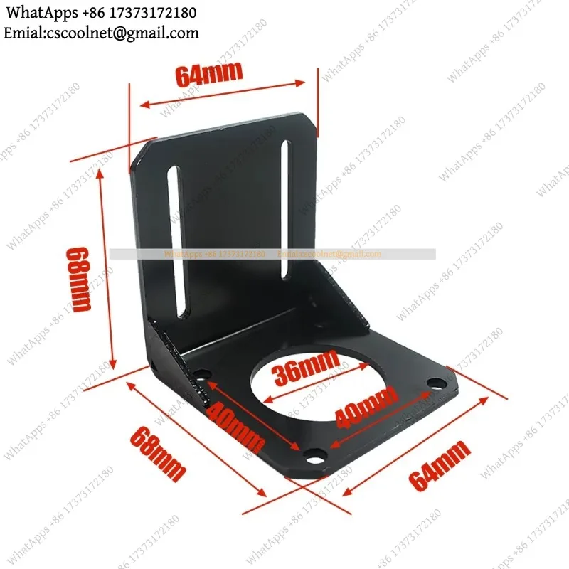 k3 for NEMA 23 Stepper Motor Mount Bracket — 57mm Fixed Mounting Seat for CNC Router