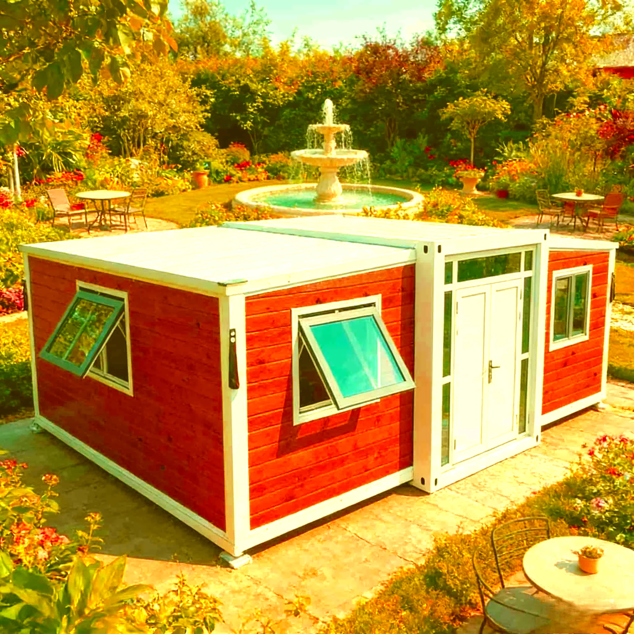 Prefabricated 2 Bedroom Extendable Room Australia Container House Expandable 20Ft House Expandable Container Villa with Bathroom