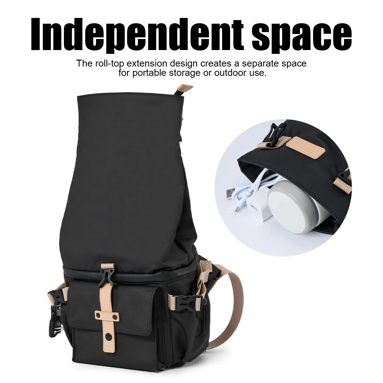 Camera Shoulder Bag Waterproof Camera Messenger Bag Travel Photography for Canon Nikon Sony Fuji