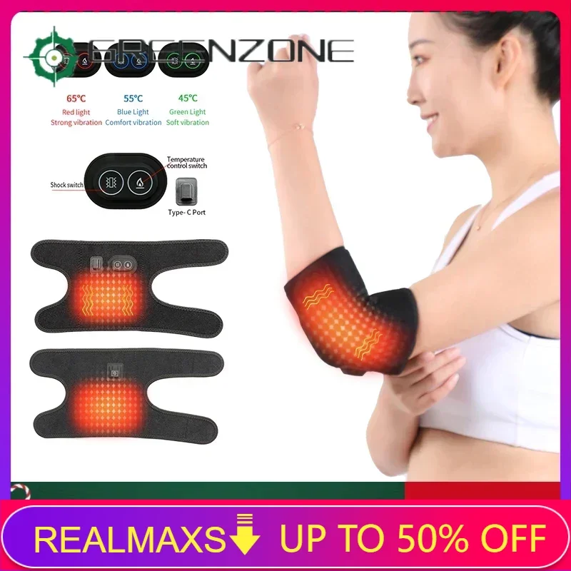 

USB Heated Elbow Wrap Elbows Electric Heating Arm Elbow Pad Wrap Brace Portable Heated Wrist Arm Sleeve Brace Support