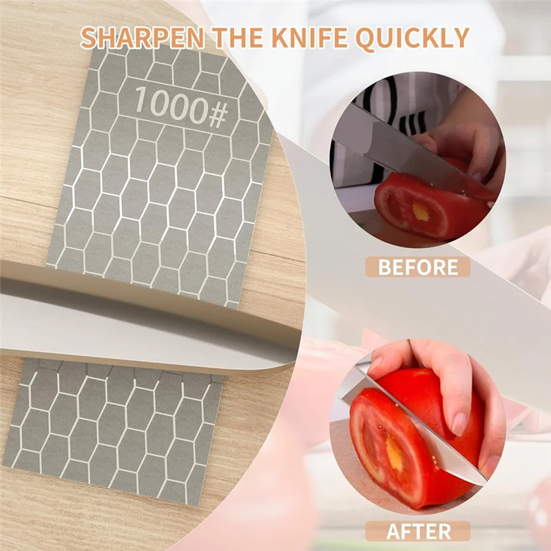 مجموعة ABXF-Diamond Whetstone، أقراص شحذ مع ألواح سطحية على شكل قرص العسل، خشنة إلى ناعمة جدًا 200/400/600/1000/2000 حبيبة