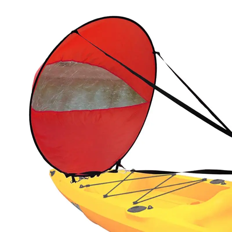 

Kayak Boat Wind Sail Windsurfing Sails Paddleboard Kayak Sails With Clear Window Easy-to-Attach Paddle Board Shade Boating