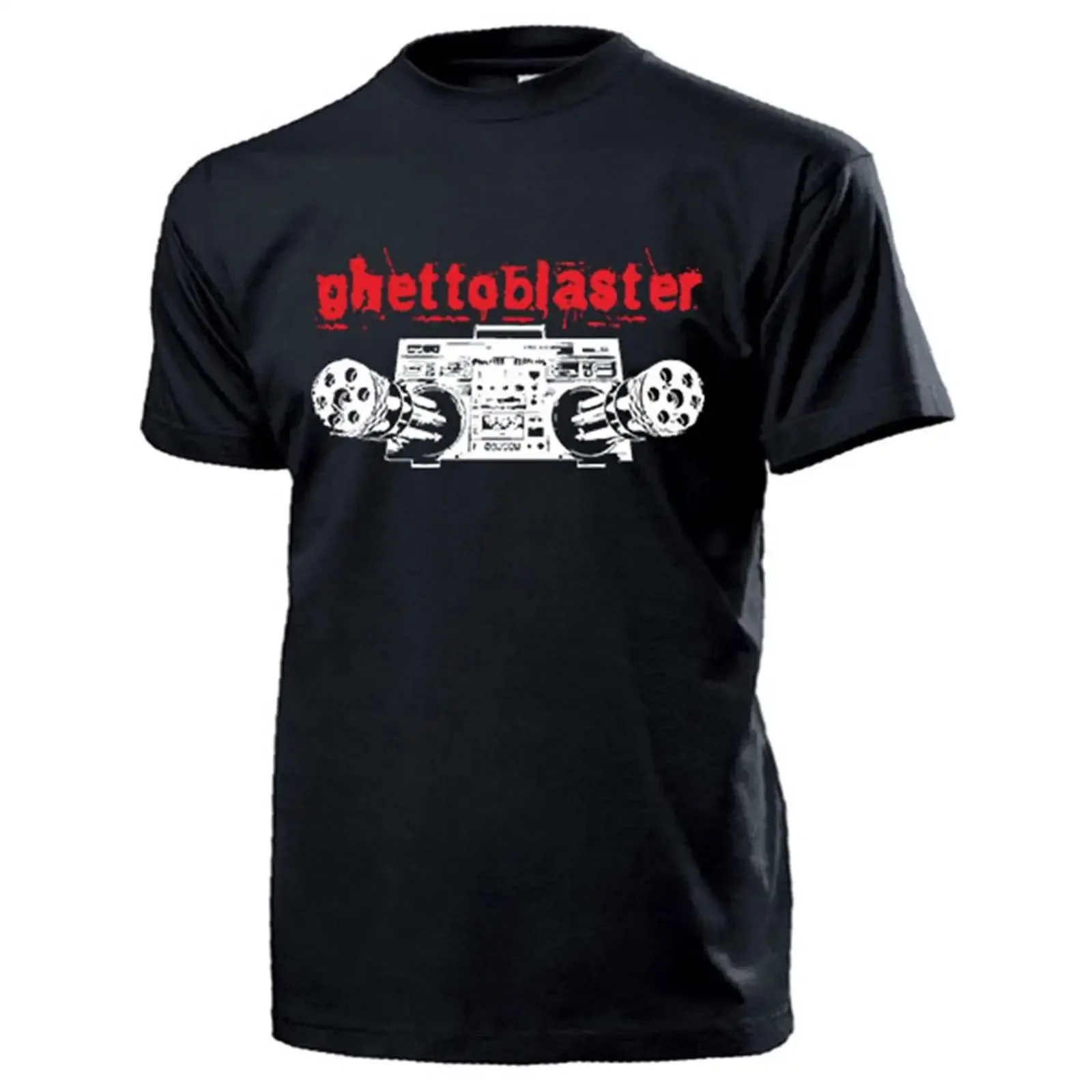 Camiseta Ghettoblaster Musik Humor Fun Radio Disco Gatling 13241, camiseta vintage lavada, elegante y versátil para uso diario