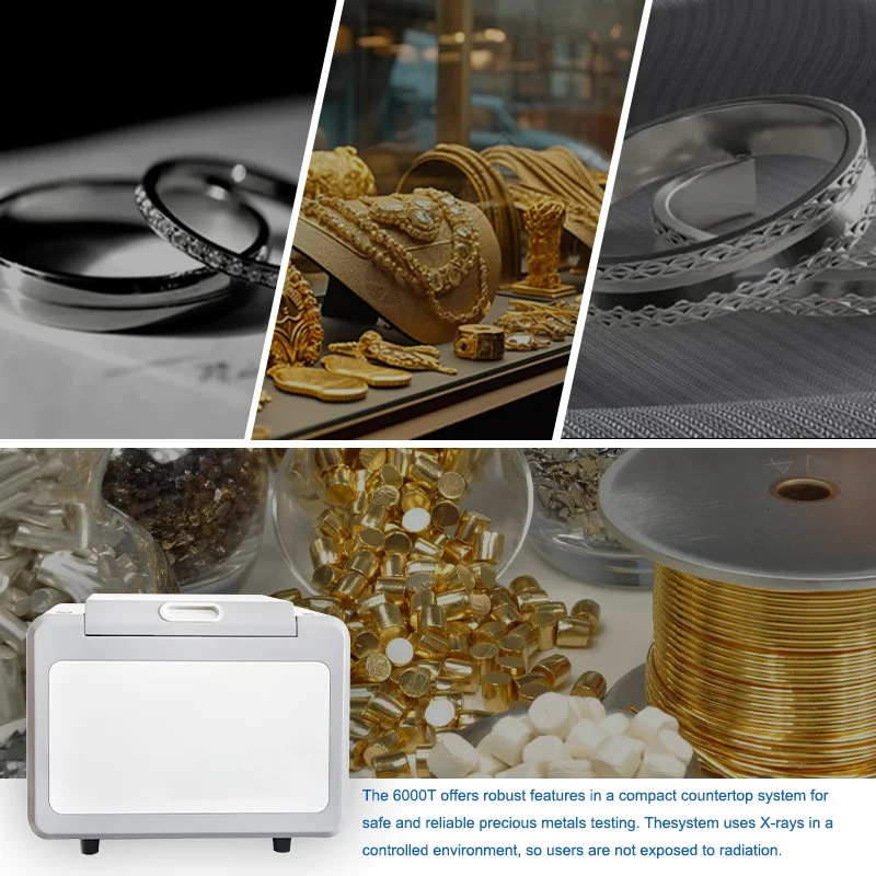 Instrumento de teste espectral para reciclagem de sucata de joias de ouro e prata Analisador de ouro XRF