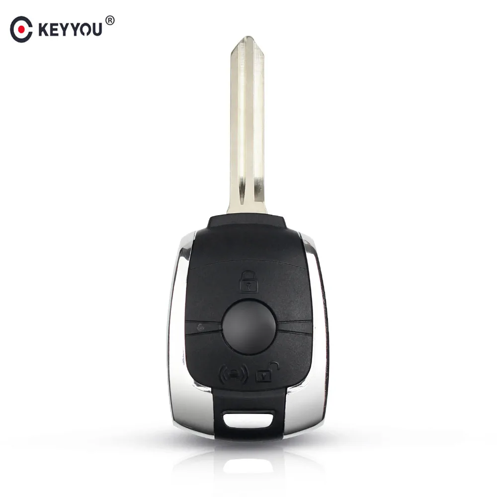 KEYYOU custodia per coperture chiave Auto telecomando per SsangYong Korando Kyron Actyon Rexton 2 pulsanti chiave Auto sostituzione automatica