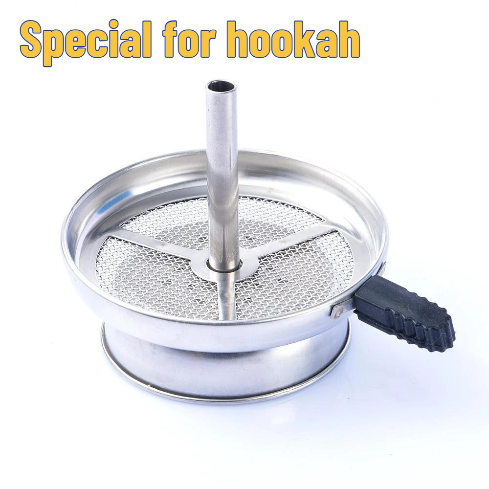 Stainless Steel Hookah Heat Management Device - Foil-Free Charcoal Tray for Shisha Accessories, Durable Hookah Coal Bowl