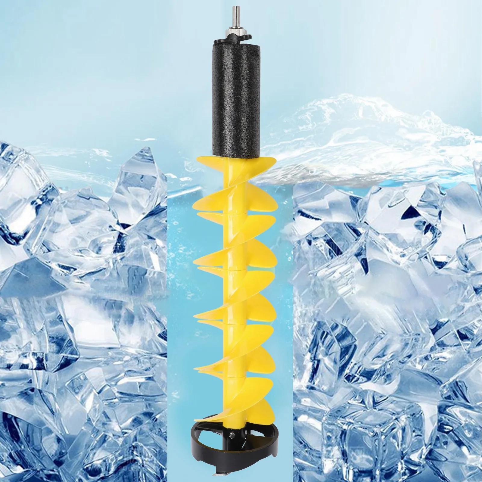 

Ice Drill Bit Ice Auger 6 Inch Diameter 28 Inch Length Electric Ice Fishing Auger Drill Bit with Floating Device Auger Drill Bit