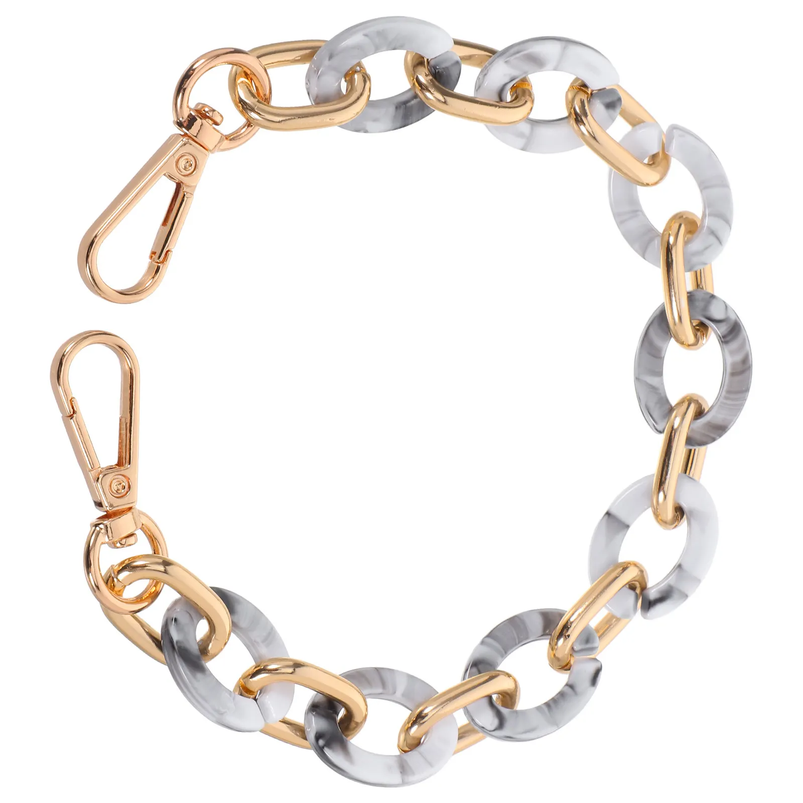 

Стильная сменная цепочка для сумки - акриловая металлическая ручка для сумок, для DIY-проектов, для шопинга, для вечерних мероприятий, акриловая цепочка для сумок