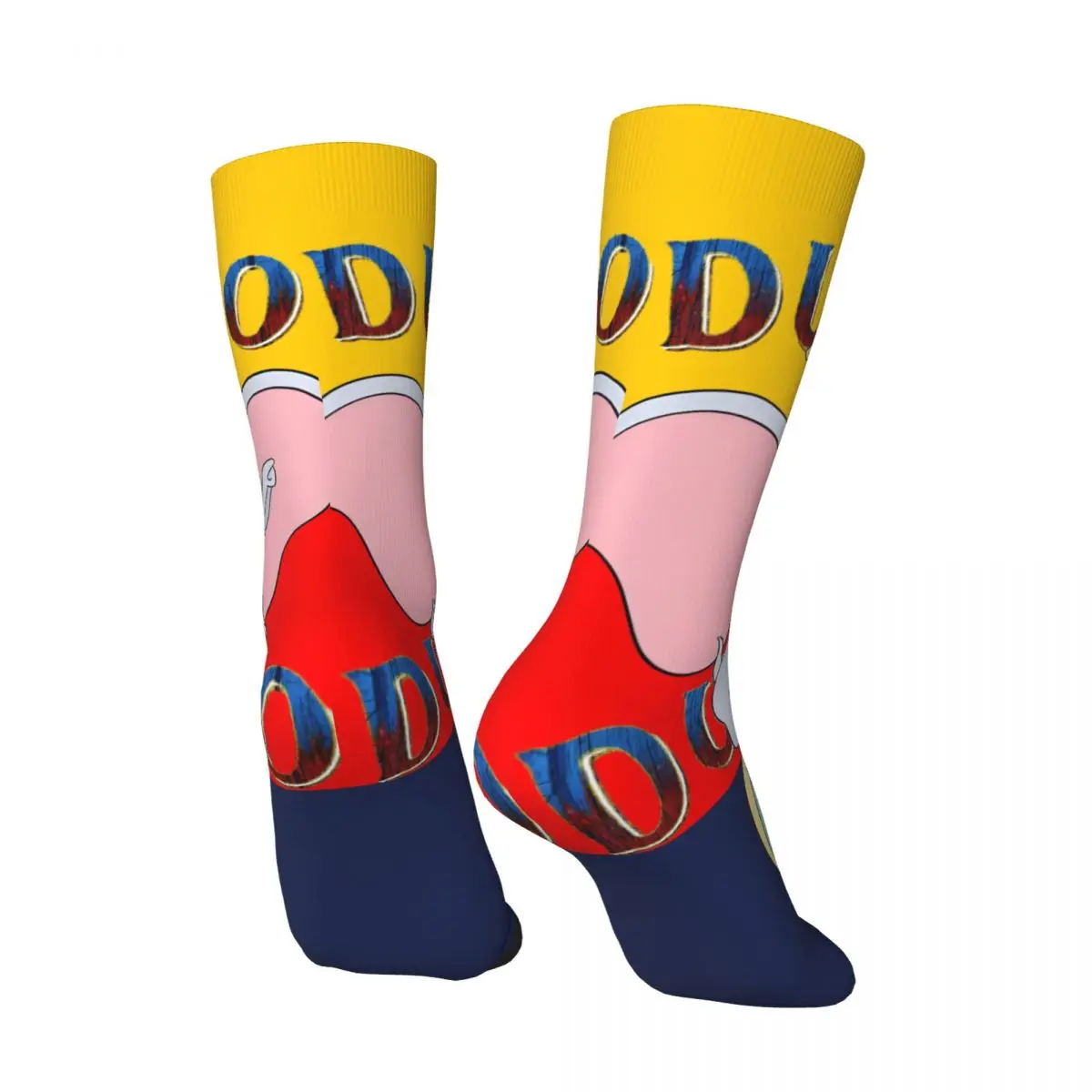 Vintage Cute Elephant Men's compression Socks Unisex Disney Dumbo Film Harajuku Seamless Printed Novelty Crew Sock