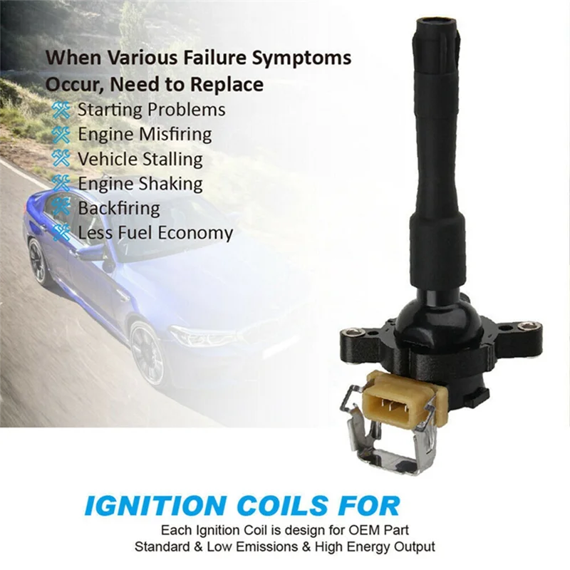 

Plain New Ignition Coil Parts 12131748018 1227030081 For BMW E38 E39 E31 X5 540I 750IL 4.4 4.6 12131703227 12131703228