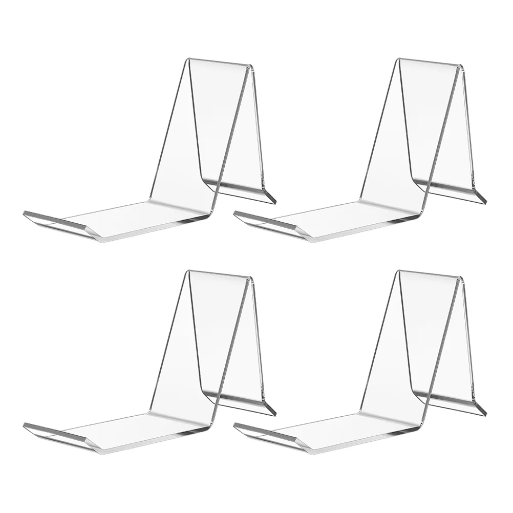 4 Pcs Shoes Display Rack Support Shaper Organizer Shelf Stand Sneaker Clear Acrylic