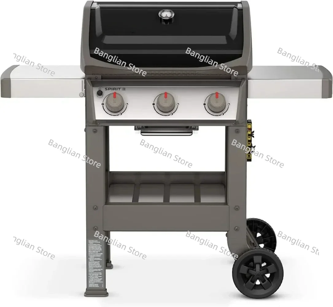 Weber Spirit II E-310 3-Burner Liquid Propane Grill, Black  Grill Electric  Camping Equipment  Bbq Grill Outdoor  Camping Grill