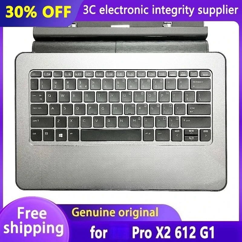 

Original New US/RU/EUR Keyboard for Pro X2 612 G1 Tablet PC Notebook Palmrest Upper Cover Laptop keyboard English 778779-001