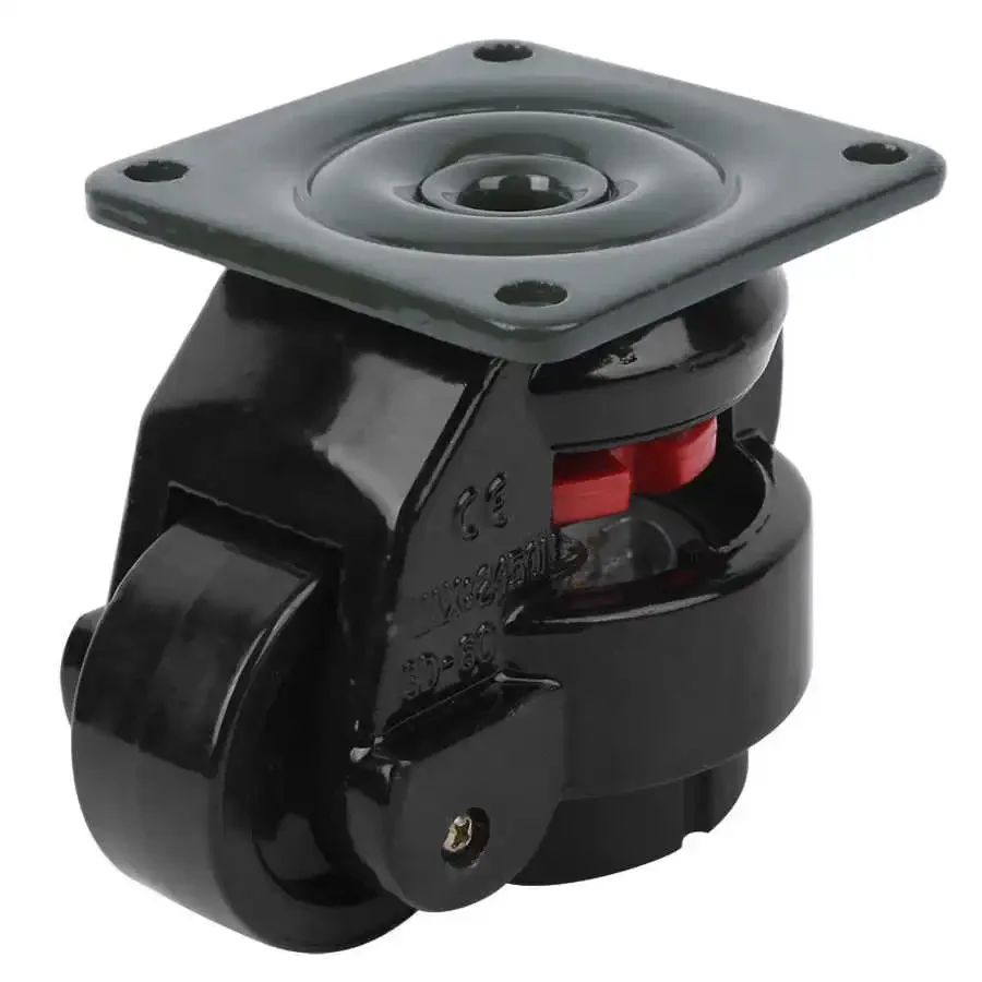 4Pcs GD-60F Level Adjustment Caster Heavy Duty Industrial Roller Wheel Leveling Caster Wheel For Vending Machine Heavy Equipment