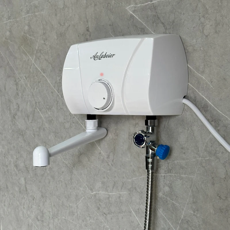 سخان كهربائي من الشركة المصنعة شحن سريع سخان مياه فوري بدون خزان LED الأكثر مبيعًا منتج بلاستيكي منزلي هندي