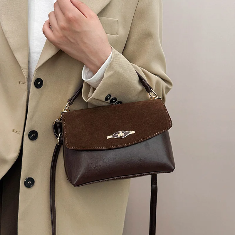 حقيبة كروس نسائية كلاسيكية لعام 2025 A/W، محفظة كتف كلاسيكية متعددة الاتجاهات من الجلد الناعم، حقيبة ذات سعة كبيرة للعمل #1