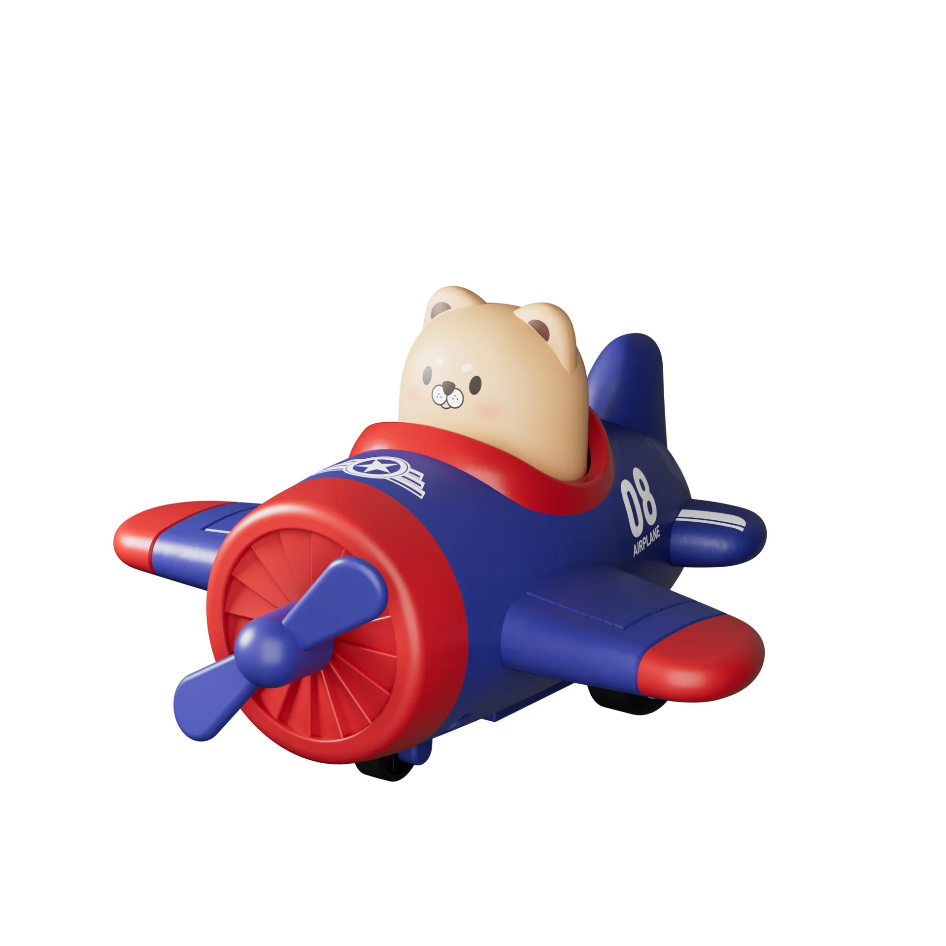 

Children Fun Press Toys Cartoon Aircraft Toy 3-6 Years Old Cute Animal Small Aircraft Inertia Driving Toy For Boy Girl Toy Gifts