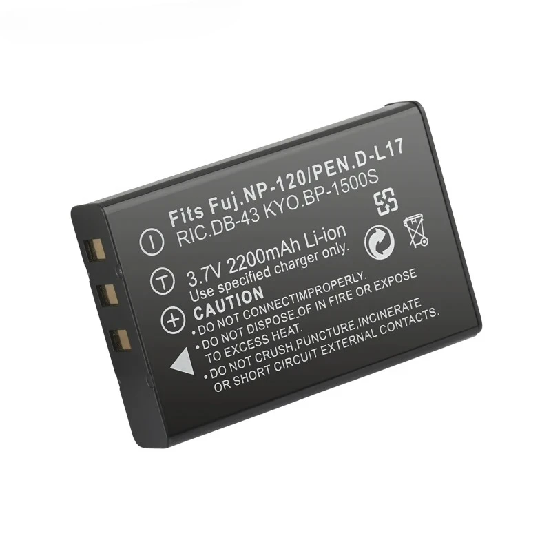 NP-120 FNP120 NP120 Battery for Fujifilm FinePix F10 F11 Zoom M603 MX4 603 3.7V 2200mAh Camera Battery