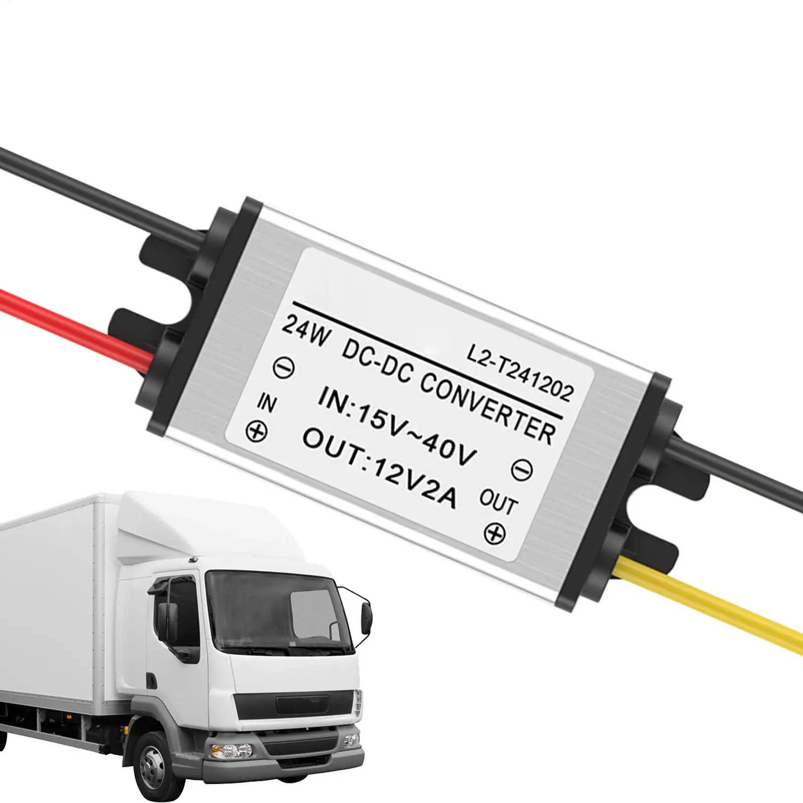 Step Down Transformer 12v Dc Step Down Power Supply Adjustable Power Adapter for Automotive Truck RV Auto Electronics