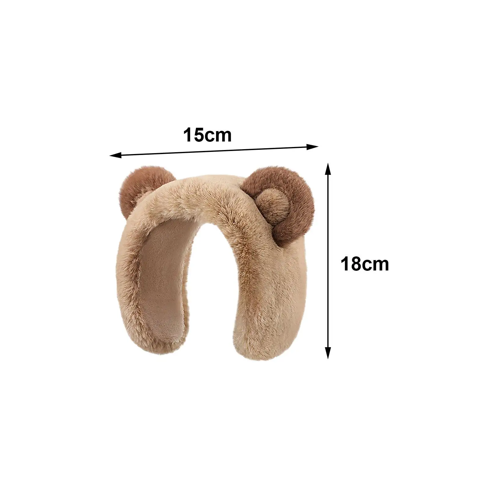 Plush Ear Warmers Bear Cute Backpacking Coldproof Winter Earmuffs for Women