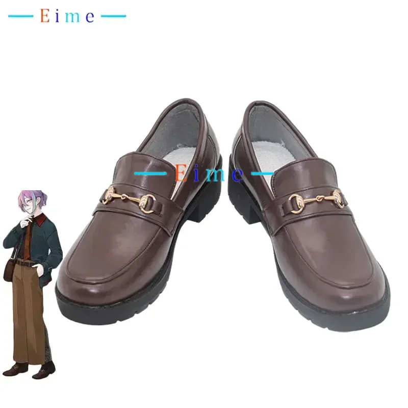 PJSK Kamishiro Rui Cosplay Shoes Classical Loafers School PU Shoes Big Size Halloween Carnival Boots Custom Made
