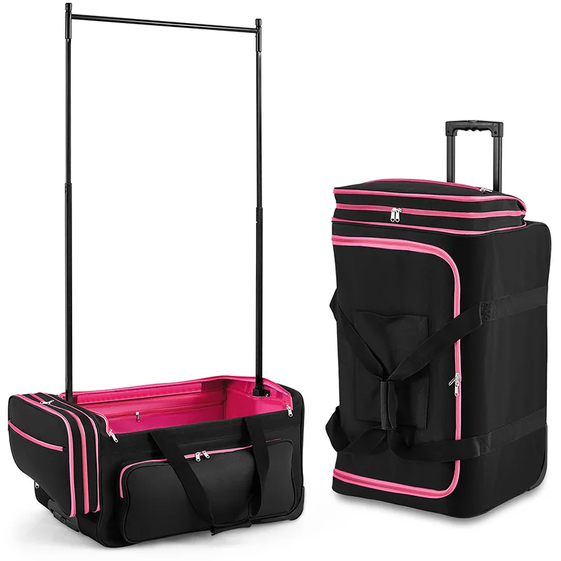 Hot Sale Dance Bag Duffel Bag Foldable Large Capacity Performance Travel Bag with Retractable Clothing Rack