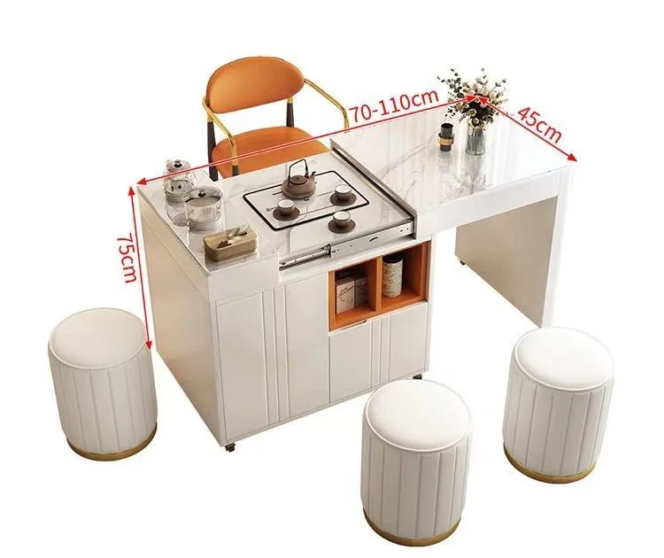 Modern Furniture Kitchen Island Central Island Unit Table Chair Set Coffee Drawer Living Room Office Dining Room Squire Table