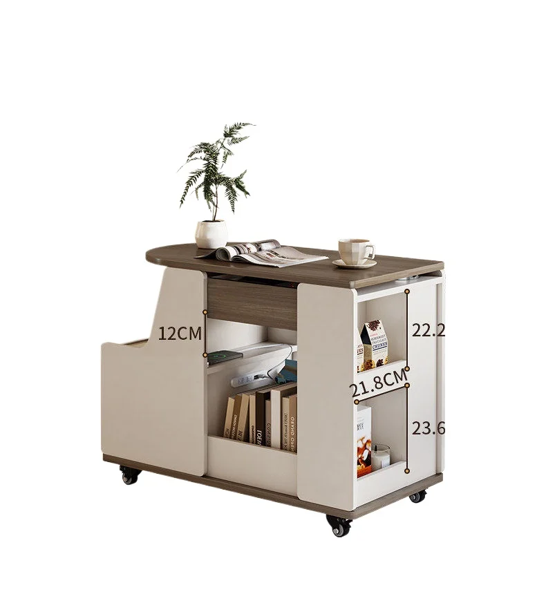 LMM liftable tea table integrated living room home folding mobile tea table
